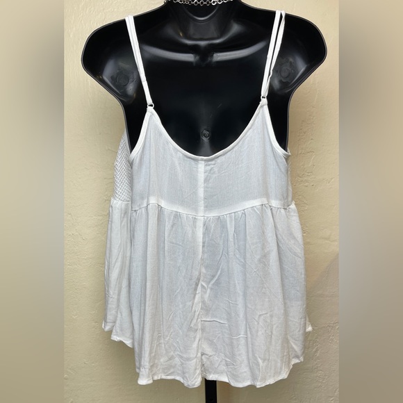 Cotton On White Crochet Halter Boho Beach Tank Top - M - Picture 2 of 8